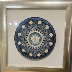 Kék Lótusz fali térmandala